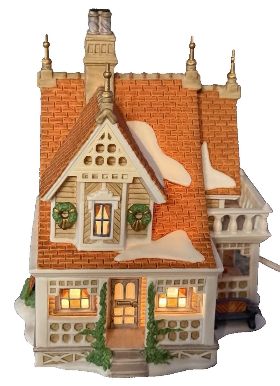 Dept 56 NEW ENGLAND VILLAGE 1996 Bobwhite Cottage #56576 W/box & Light